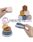 Меки сензорни блокове за бебета